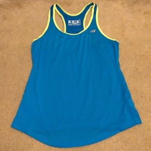 New Balance Blue Razor Back Workout Tank